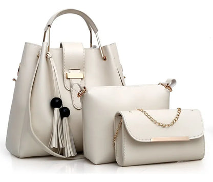 BOLSOS ELEGANTES Aura Essencial – Conjunto 3 e 1 de Bolsos Modernos