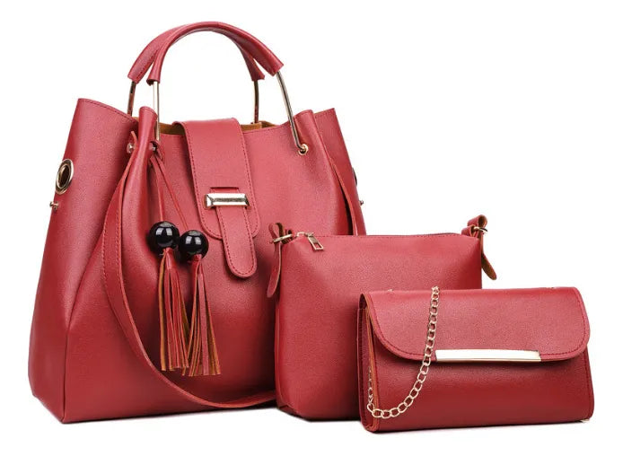 BOLSOS ELEGANTES Aura Essencial – Conjunto 3 e 1 de Bolsos Modernos